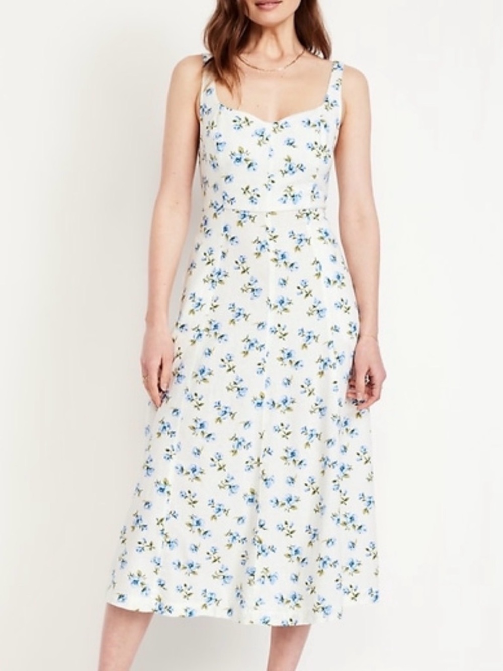 Floral Dress in Cream and Blue old navy!